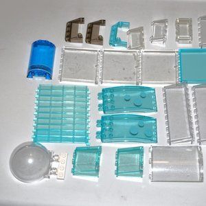 LEGO clear windscreen 3823, 24607, 4176, panel 59349, 46413, 46361, dome canopy